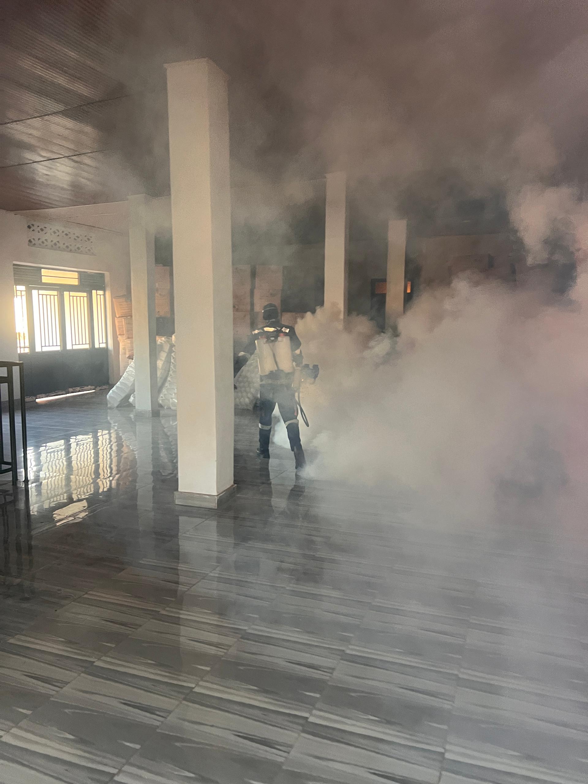 Dairy processing plant fumigation
